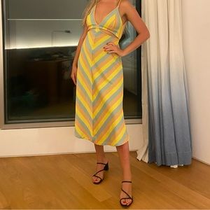 FARM RIO backless and cut-out midi dress